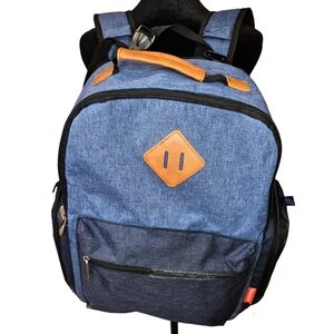 Fisher-Price Diaper Bag Backpack Blue Multi Pocket Travel Baby Bag